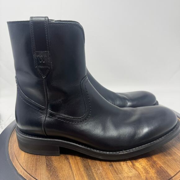 Wolverine Blvd Pull-On Zip Boot W990095 Mens Black Casual 9D - Picture 1 of 10